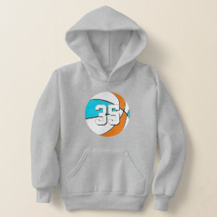 Wähle BELIEBIGE Teamfarben mit der Rückennummer Ba Hoodie