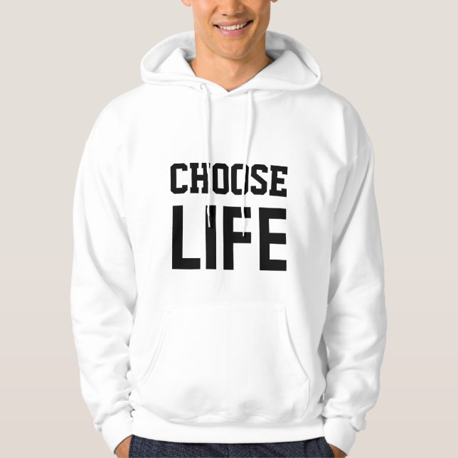 WÄHLE DAS LEBEN  HOODIE (Vorderseite)