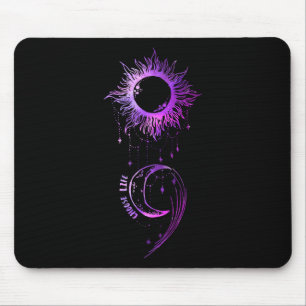 Wähle das Life Semicolon Suicide Prevention Awaren Mousepad