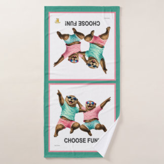Wähle das lustige Otter-Duo Badehandtuch