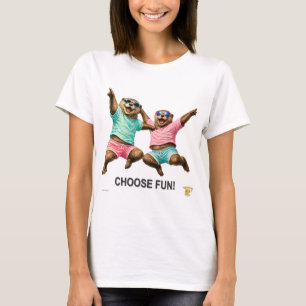 Wähle das lustige Otter-Duo T-Shirt