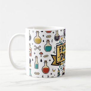 Wähle Dein Gift Vintage-Apothekenflaschen Hallowee Kaffeetasse
