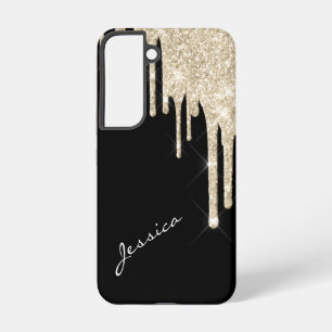 Wähle deine Farbe Stern Funkeln Silber Glitter Tro Samsung Galaxy Hülle