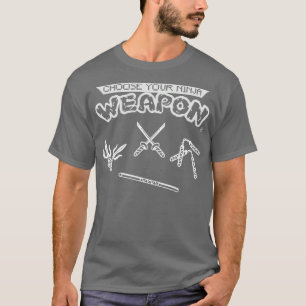 Wähle Deine Ninja-Waffe Weiß T-Shirt