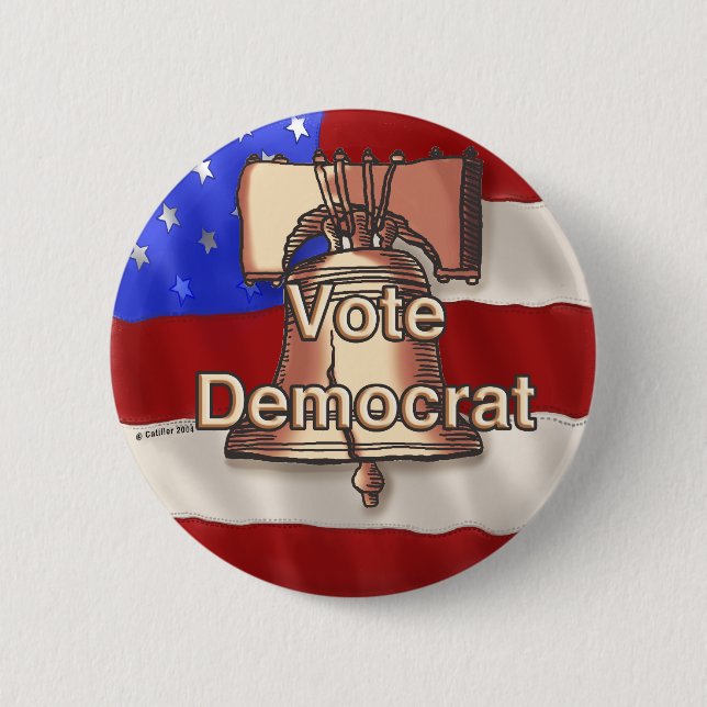 Wähle Demokraten Pin Button (Vorderseite)