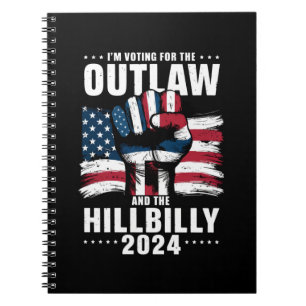 Wähle den Outlaw und den Hillbilly 2024 USA Notizblock