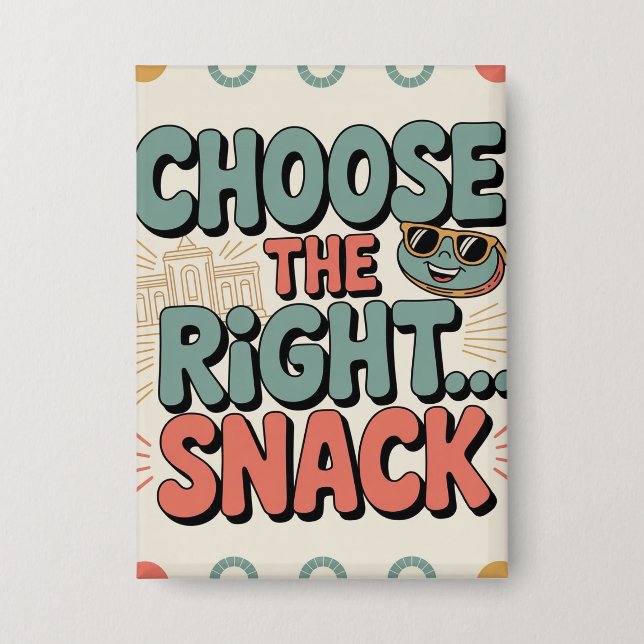Wähle den richtigen Snack Button (Vorderseite)