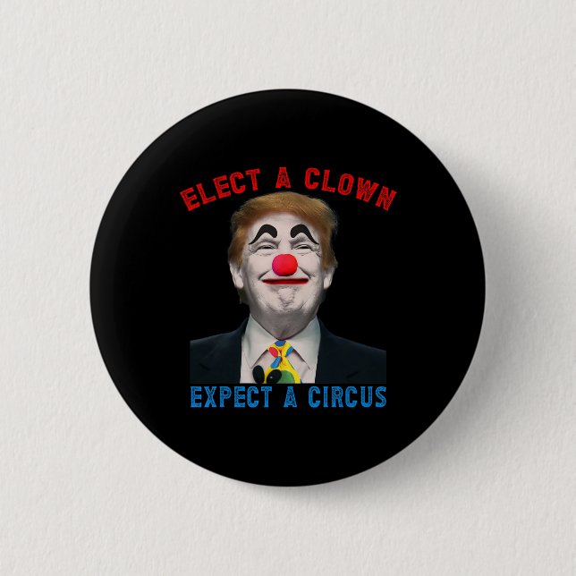 Wähle einen Clown  Button (Vorderseite)