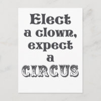 Wähle einen Clown, erwarte einen Zirkus! Fun Anti