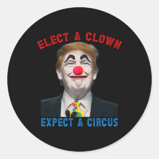 Wähle einen Clown  Runder Aufkleber