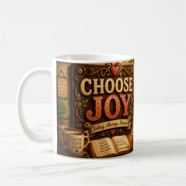 Wähle Freude Kaffeetasse (Links)