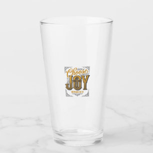Wähle Freude Römer 15_13 Christlicher Glaube Shirt Glas