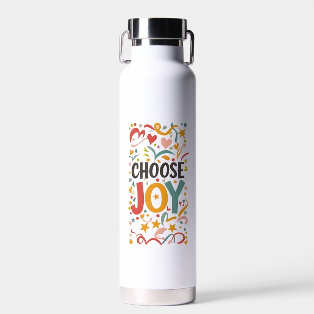 Wähle Freude Trinkflasche (Vorne)