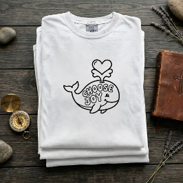 Wähle Freude Wal SVG T-Shirt für Kinder