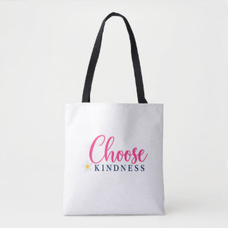 Wähle Freundlichkeit Pink Design-Tasche