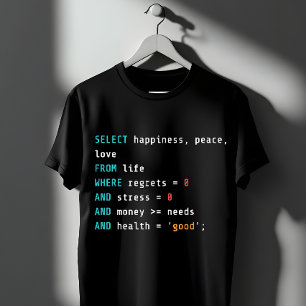 WÄHLE Glück SQL Programmierer  T-Shirt