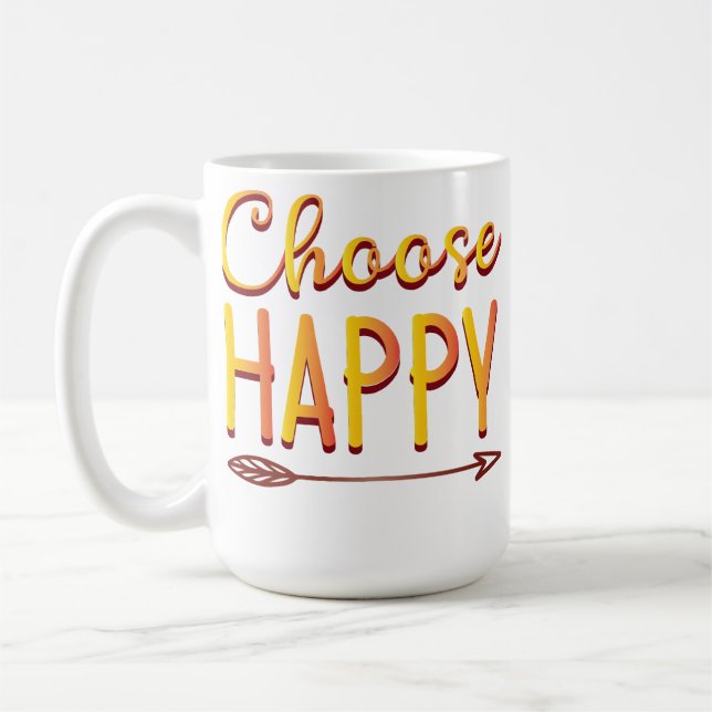 Wähle Glücklich Kaffeetasse (Links)