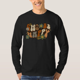 Wähle Glückliches Friedenszeichen Gänseblümchen Re T-Shirt