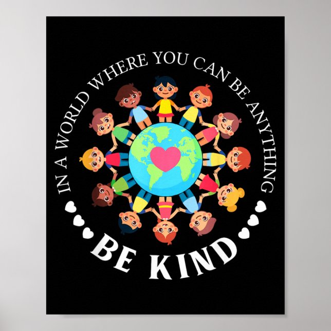 Wähle heute freundlich zu sein Liebe Kinder Poster (Vorne)
