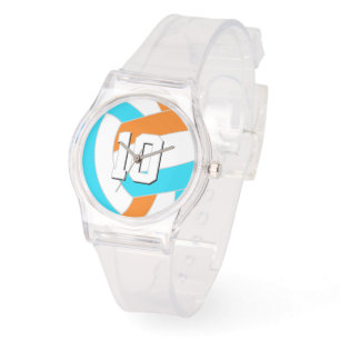 wähle IRGENDEINE Teamfarbe mit Trikotnummer Volley Armbanduhr