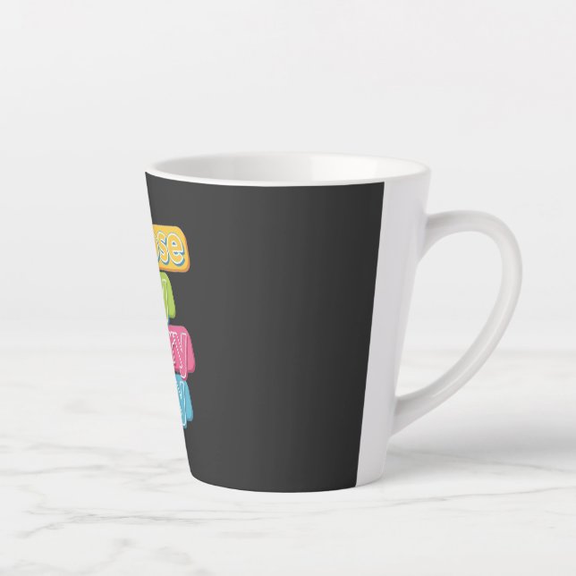 Wähle jeden Tag Freude! Milchtasse (Rechts)