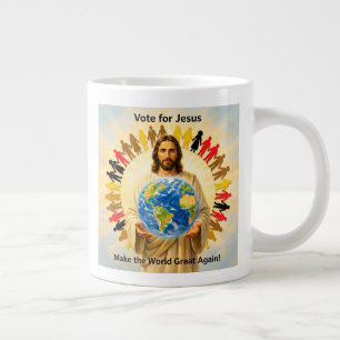 Wähle Jesus Mach die Welt wieder groß Tasse