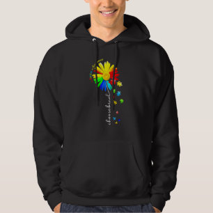 Wähle Kind Autismus Awareness Sonnenblume Hoodie