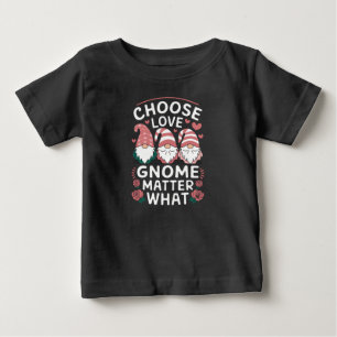 Wähle Liebes-Gnom ist egal was Valentinstag Baby T-shirt