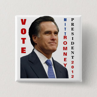 Wähle Mitt Romney 2012 Pinback Button