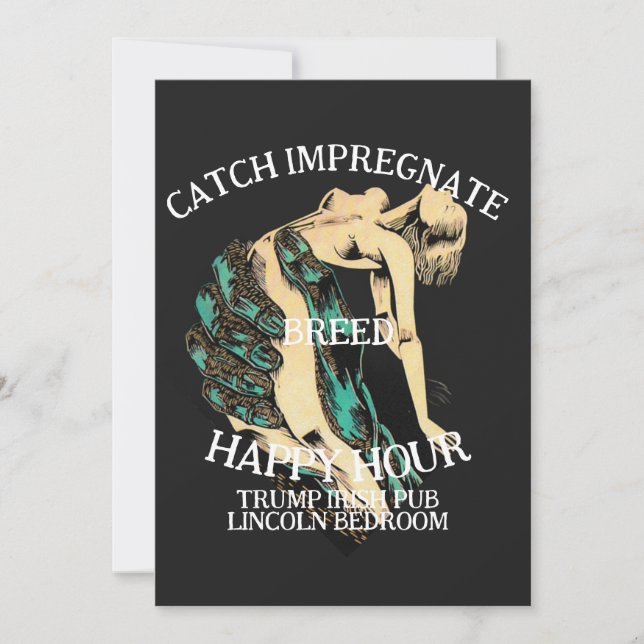 Wähle Politisch Patriotisch Trump Republikanische  Einladung (Vorderseite)