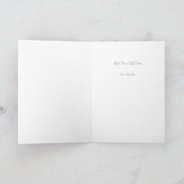 Wähle Ruhe statt Chaos Minimalistisches Zitat Typo Dankeskarte