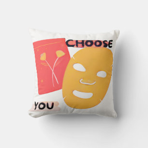 Wähle Selbstliebe Grafik Kissen