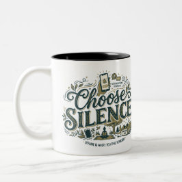 Wähle Stille Zweifarbige Tasse