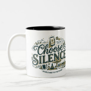 Wähle Stille Zweifarbige Tasse