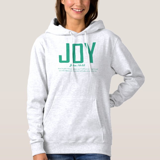 Wähle täglich Hoodie Joy (Vorderseite)
