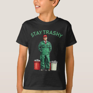 Wähle Trump Müll Mann Bleib Schmutzig 2025 Wahl P T-Shirt