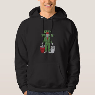 Wähle Trump Müllmann Bleib Trashy 2024 Wahl Hoodie