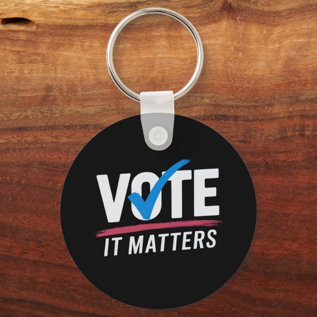 Wahlen 2024 Die Politik der Demokraten Schlüsselanhänger (Vorderseite)