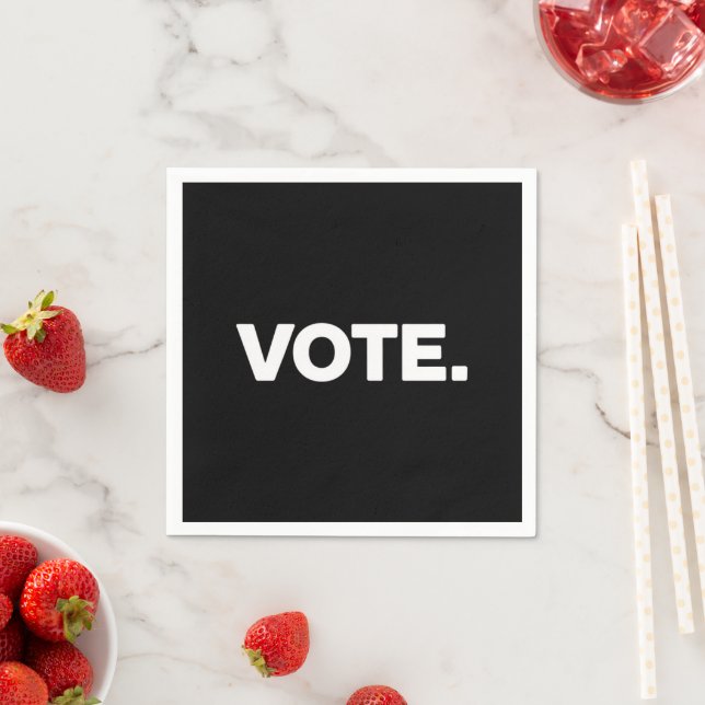 Wahlen 2024 Wahlrecht Serviette (Beispiel)