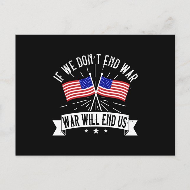 Wahlen in den USA - entweder Frieden oder Freiheit Postkarte (Vorderseite)