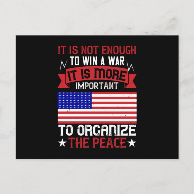 Wahlen in den USA - entweder Frieden oder Freiheit Postkarte (Vorderseite)