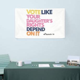 Wählen Sie, als ob die Rechte Ihrer Tochter davon Banner