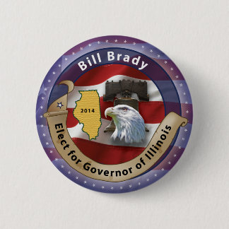 Wählen Sie Bill Brady für Gouverneur von Illinois Button