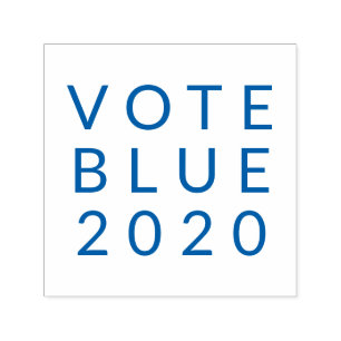 Wählen Sie Blue 2020 für Biden Harris Simple Minim Permastempel