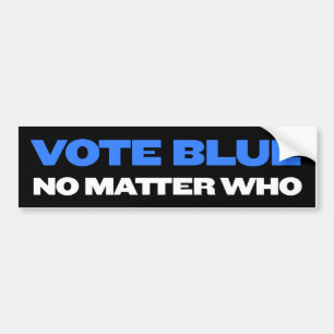 Wählen Sie Blue, egal, wer Autoaufkleber