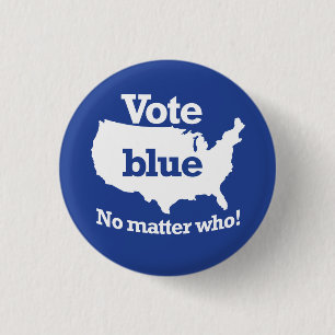 Wählen Sie Blue, egal, wer Button