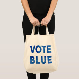 Wählen Sie Blue fett Aquarellfarbe politisch 2-sei Tragetasche