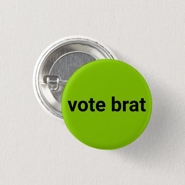 Wählen Sie brat kamala einfache schwarz und lila g Button (Vorne & Hinten)