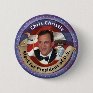 Wählen Sie Chris Christie für Präsidenten 2016 Button