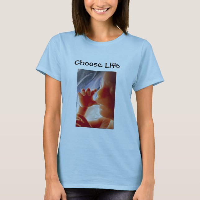 Wählen Sie das Leben T-Shirt (Vorderseite)